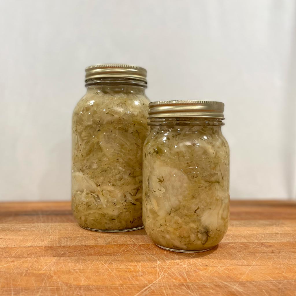 Dill Ginger Kraut in 1 litre and 500 ml